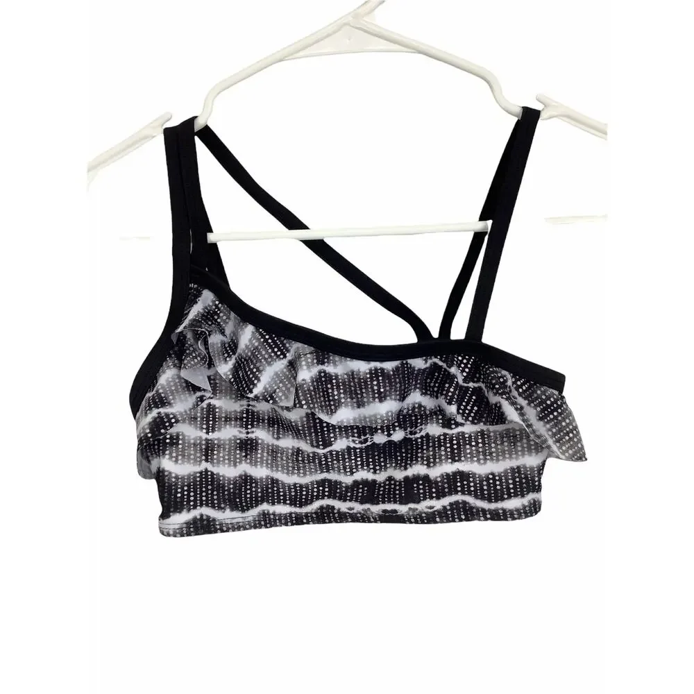 Art Class Girls Black & White Bikini Swim Bathing Suit Set Kids Size Medium 7/8